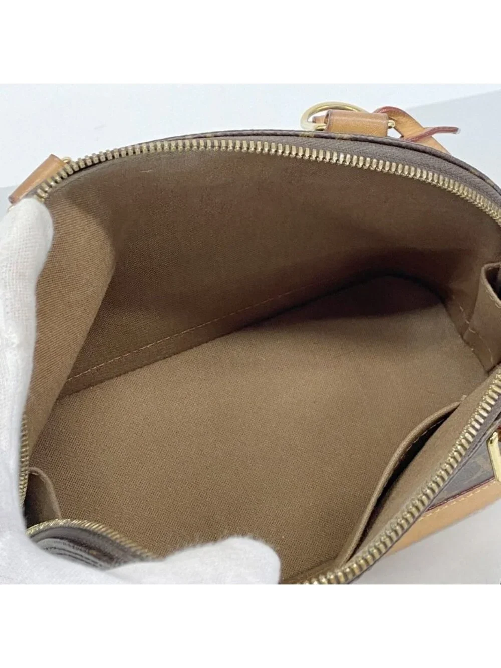Louis Vuitton Handbag Monogram Alma BB Brown 2-Way